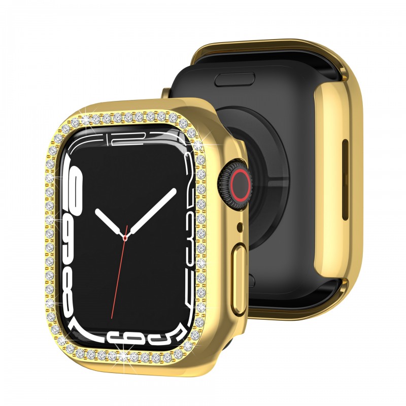 iWatch Watch Case with Single-row Drill and Tempered Glass