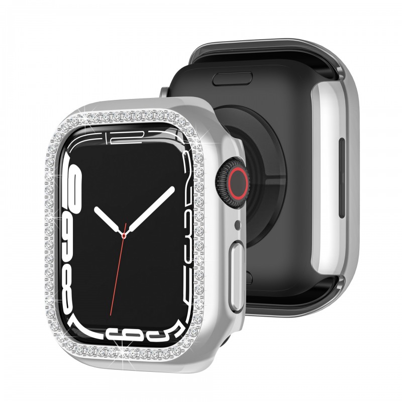 iWatch Watch Case with Single-row Drill and Tempered Glass