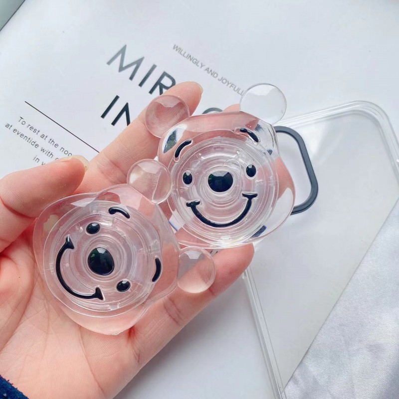 Transparent Bear Mobile Phone Airbag Bracket