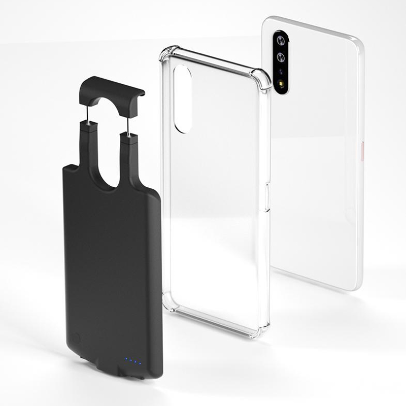 Back Clip Expandable Phone Case with Large Capacity Battery