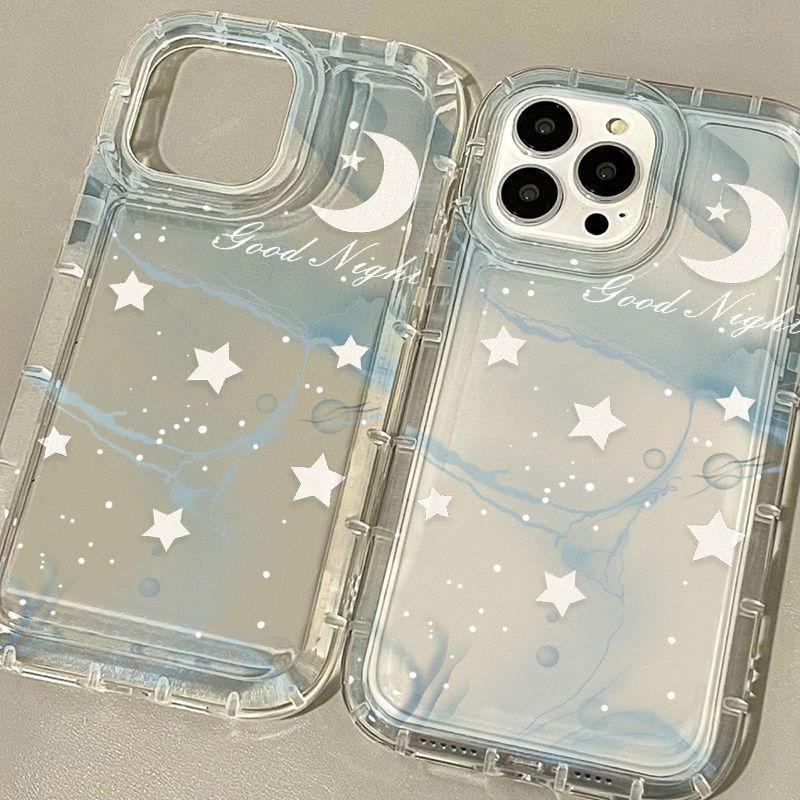 Cushion Clear Star Moon Phone Case