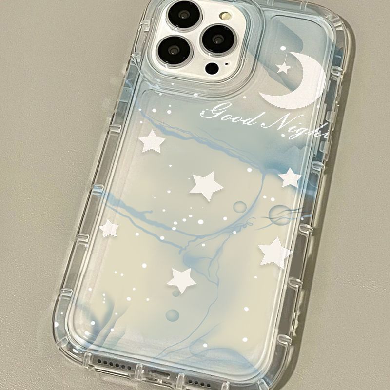 Cushion Clear Star Moon Phone Case