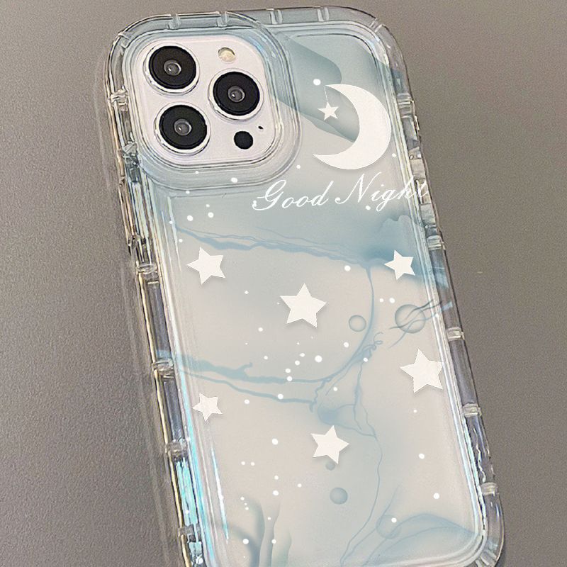 Cushion Clear Star Moon Phone Case