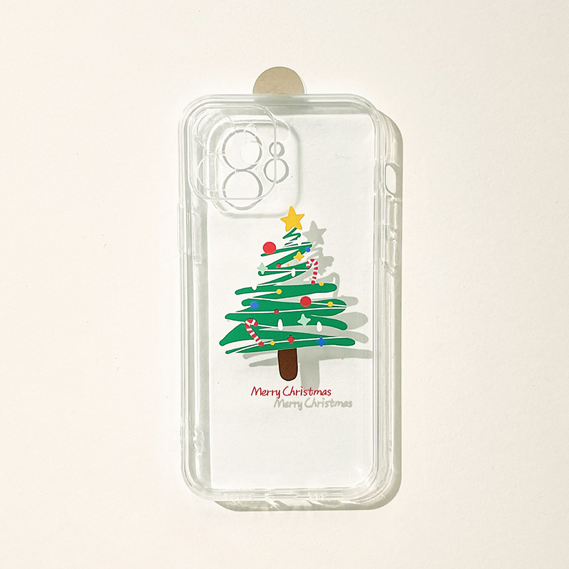 Christmas Tree Transparent Full Coverage Phone Case