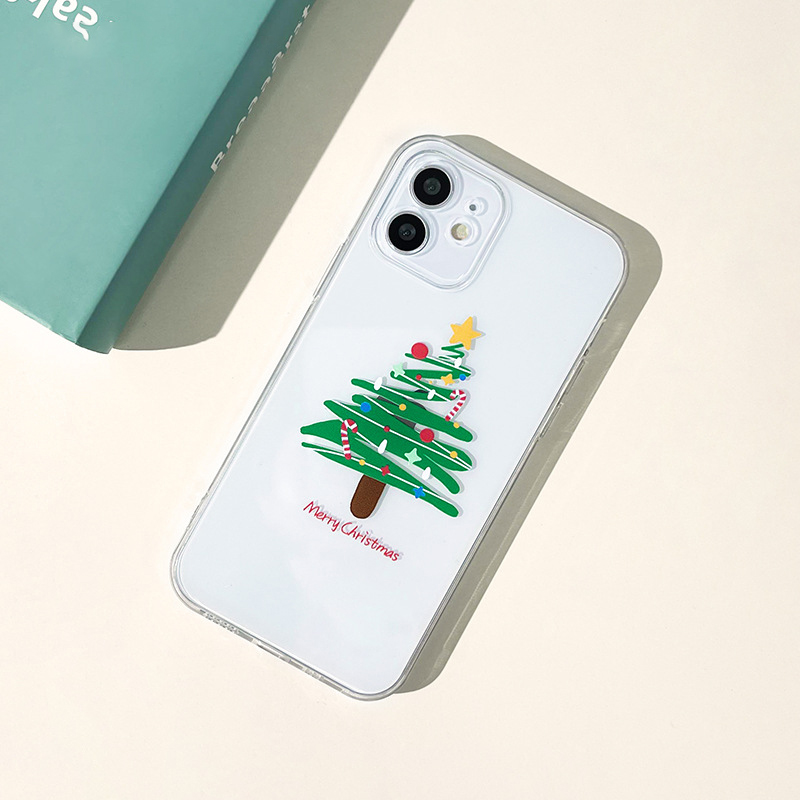 Christmas Tree Transparent Full Coverage Phone Case