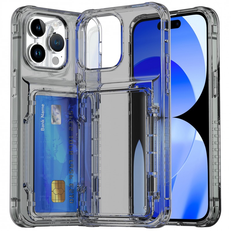 Transparent Phone Case with a Large Card Slot, High-quality 