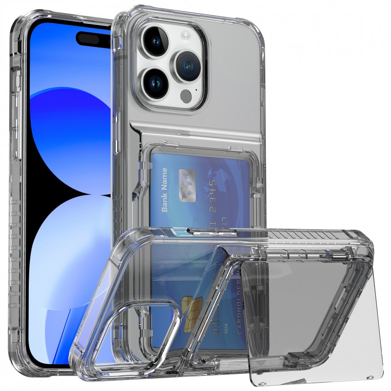 Transparent Phone Case with a Large Card Slot, High-quality 