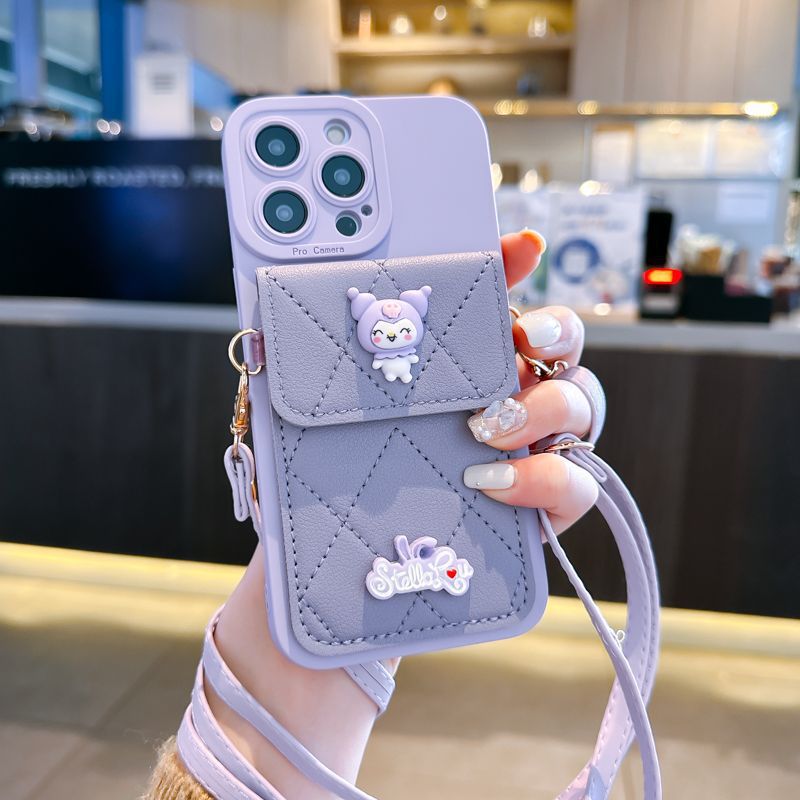 Bear-shaped Coin Purse Crossbody Phone Case