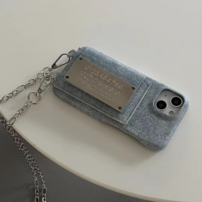 Denim Card Wallet Coin Purse Crossbody Phone Case