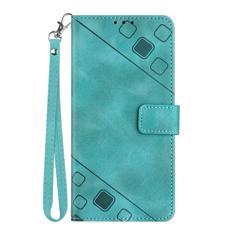 Skin-like Embossed Flip Cover Card Slot Crossbody Phone Case