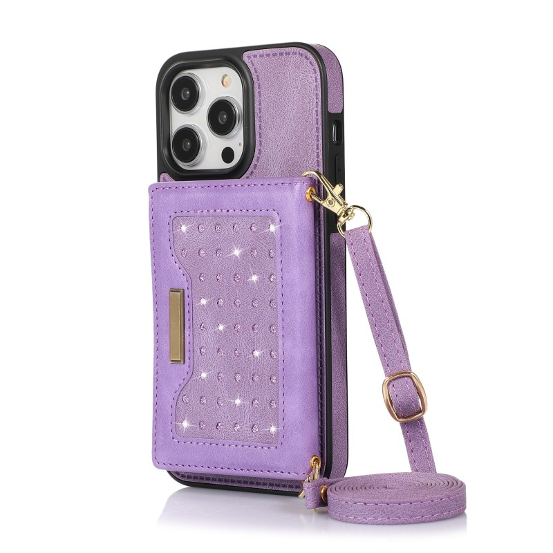 Back Cover Style Crossbody Card Slot Anti-theft Phone Case