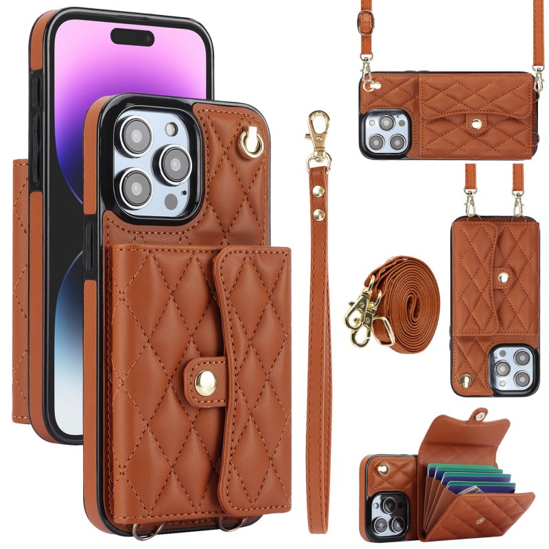 Crossbody Card Slot Phone Case Suitable for Apple