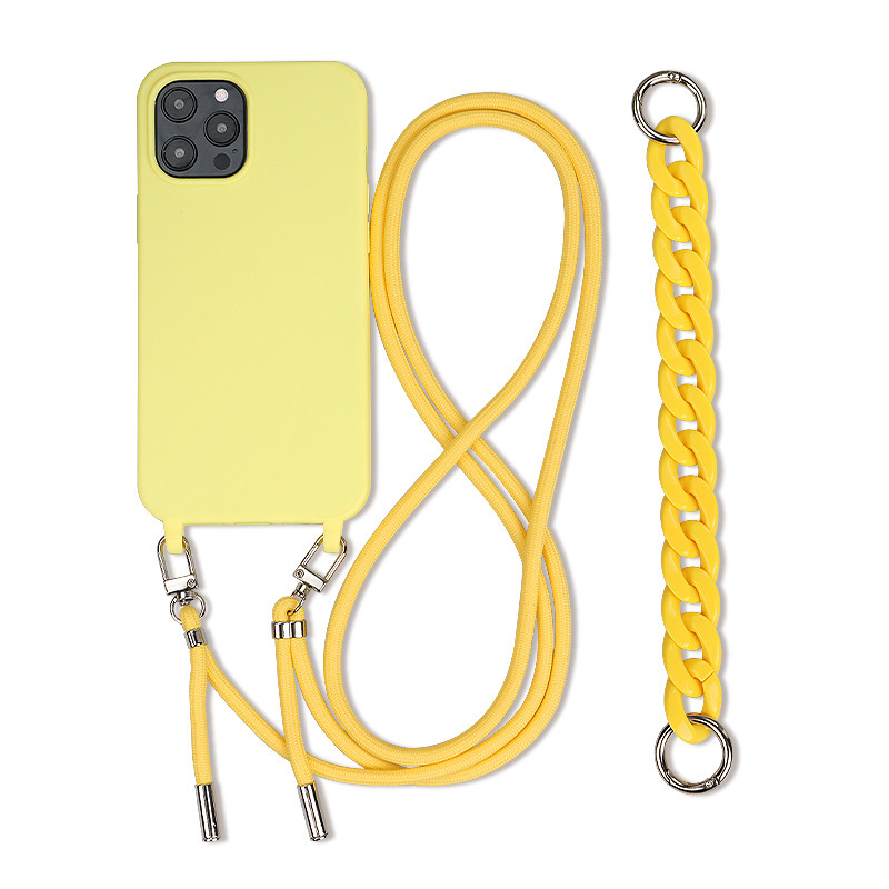 Skin-like Texture Crossbody Phone Case for iPhone, Shockproof