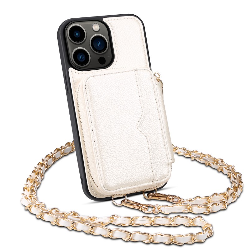 Suitable for iPhone Crossbody Case with Card Slot, Back Cover