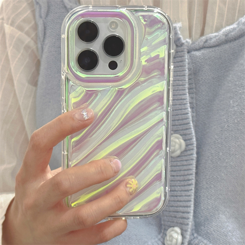 High-end Water Ripple Shiny Shockproof Glitter Phone Case