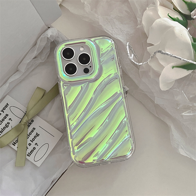 High-end Water Ripple Shiny Shockproof Glitter Phone Case