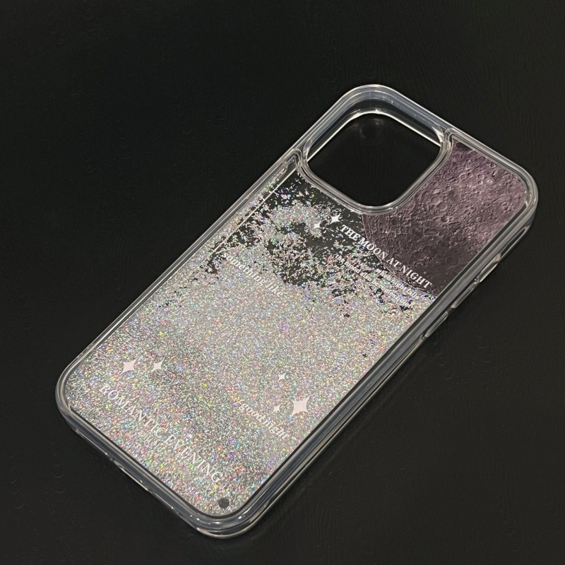 Liquid Sand Glitter Sequins Planet Glitter Case for iPhone