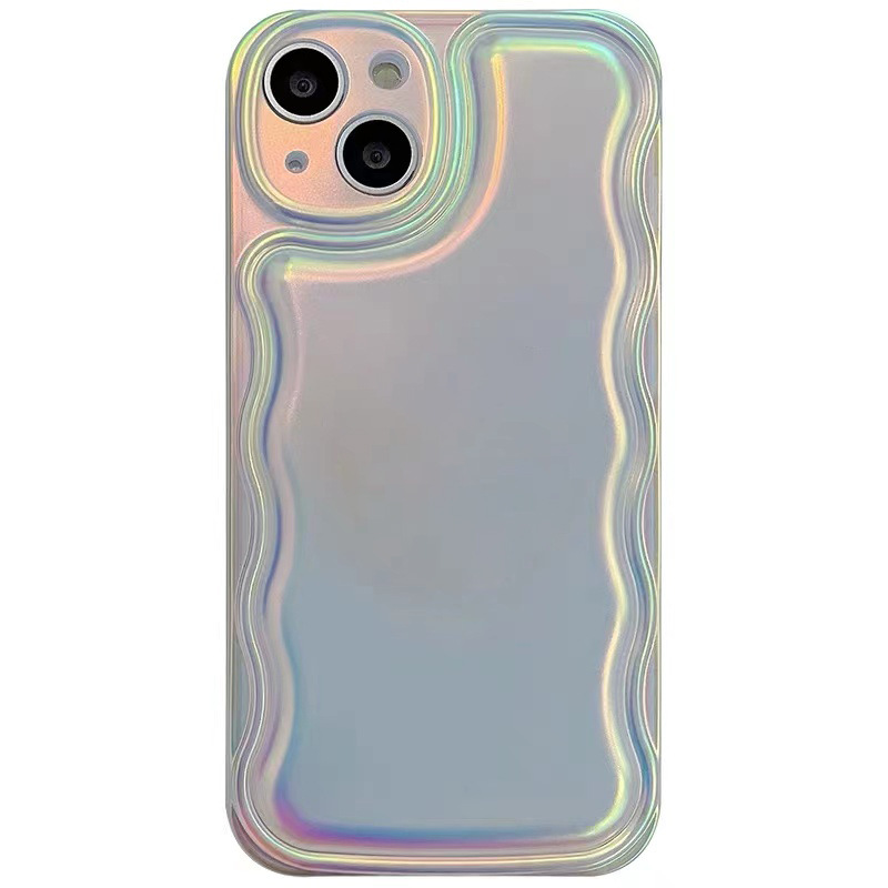 Laser Aurora Wave Edge Glitter Phone Case