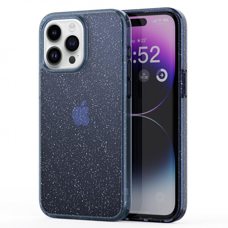 Crystal Clear Glitter TPU+PC Transparent Shockproof Case