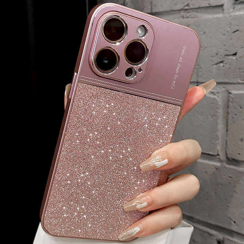 Glitter Shockproof Electroplated Protective Case for iPhone