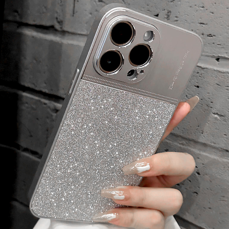 Glitter Shockproof Electroplated Protective Case for iPhone