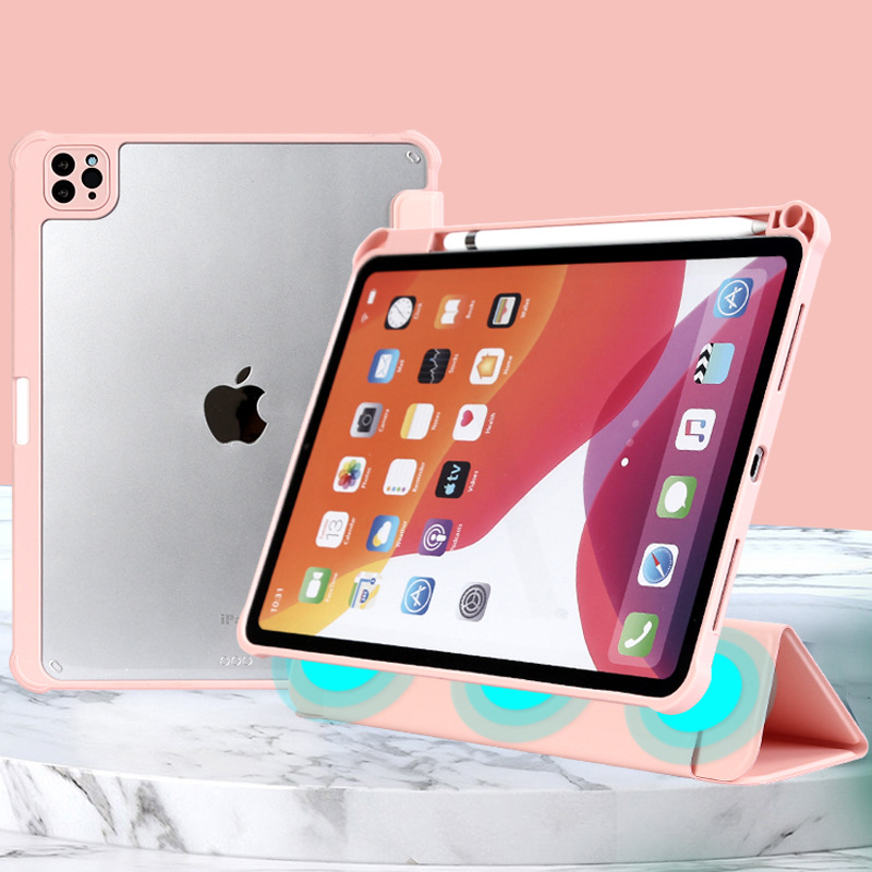 iPad Protective Case with Magnetic Detachment and Pencil Holder