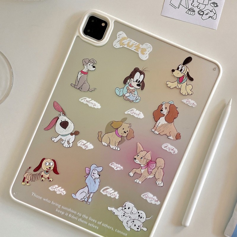 Transparent Shockproof iPad Protective Case for Dog Lovers