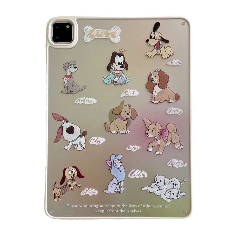 Transparent Shockproof iPad Protective Case for Dog Lovers