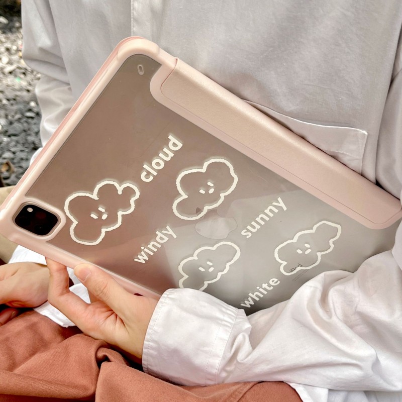 Cloud Magnetic iPad Protective Case with Pen Slot