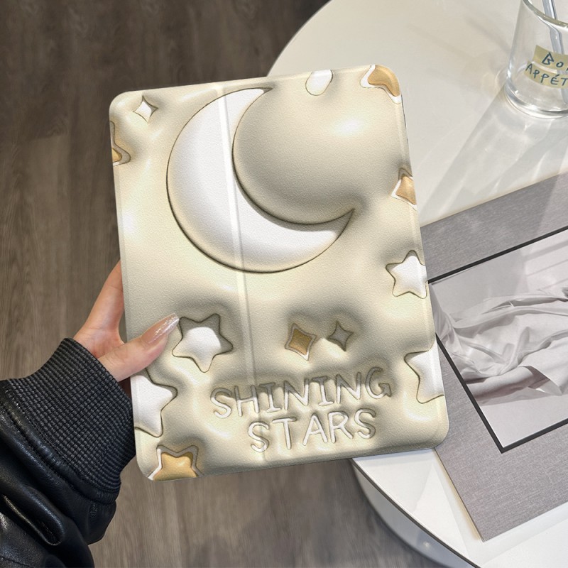 3D Moon and Stars iPad Protective Case with Pen Slot