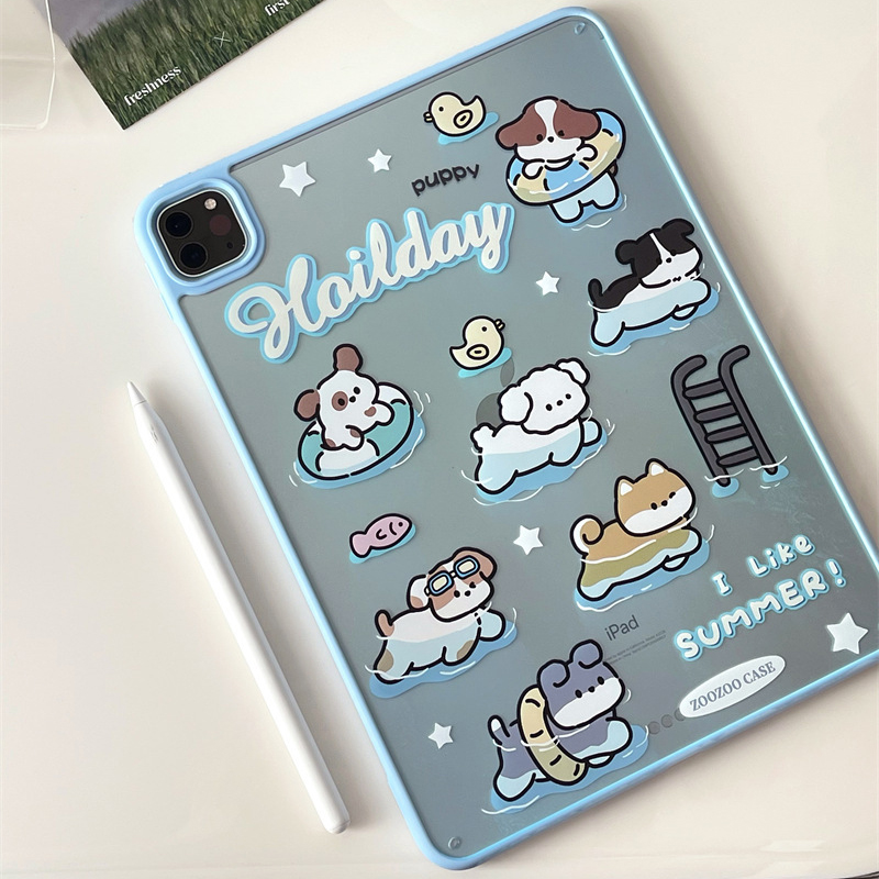 Cartoon Dog iPad Protective Case