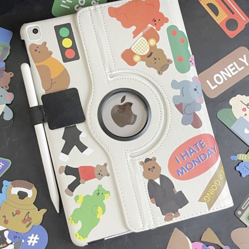 Rotating Bear iPad Protective Case