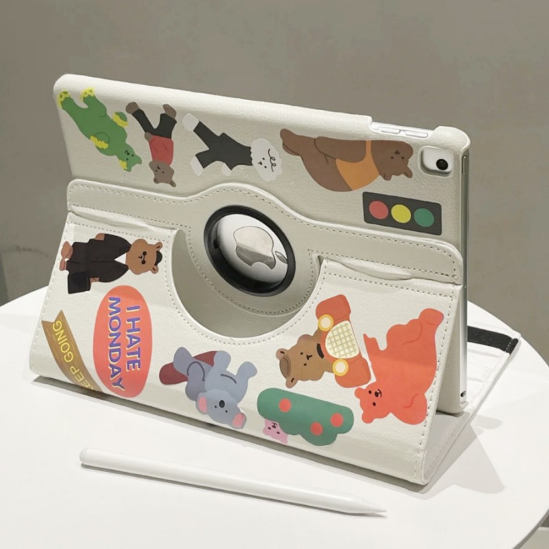 Rotating Bear iPad Protective Case