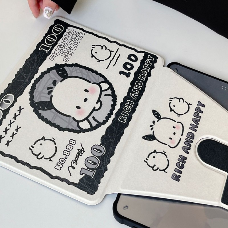 Cute Pacha Dog Cartoon iPad Protective Case with Pen Slot