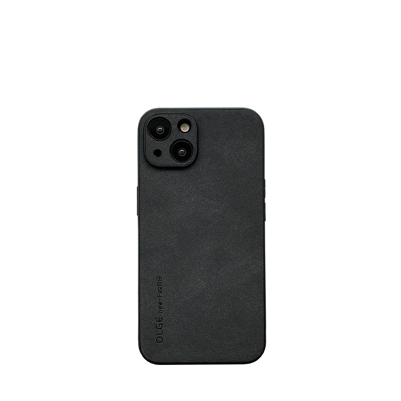 Matte Leather Phone Case with Full Coverage Shockproof