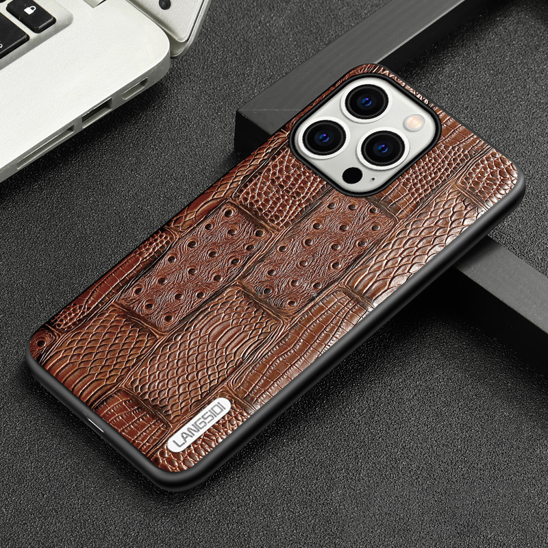 iPhone Real Leather High-End Business Phone Case