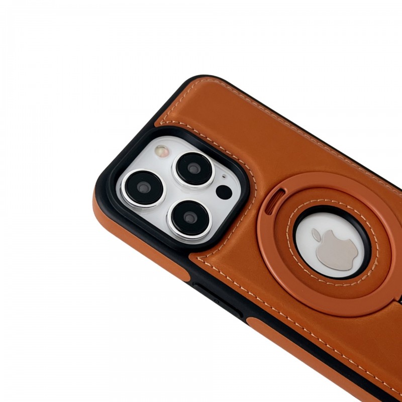 Advanced Leather Phone Case with Stand for iPhone