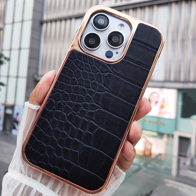 High-end Full Coverage Shockproof Genuine Cowhide Phone Case