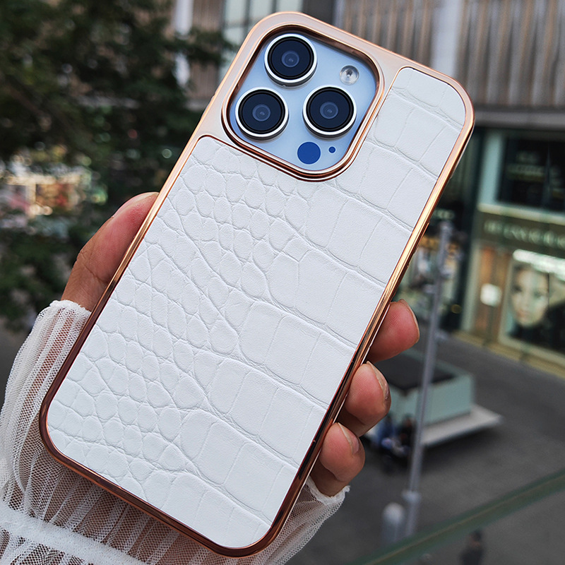 High-end Full Coverage Shockproof Genuine Cowhide Phone Case