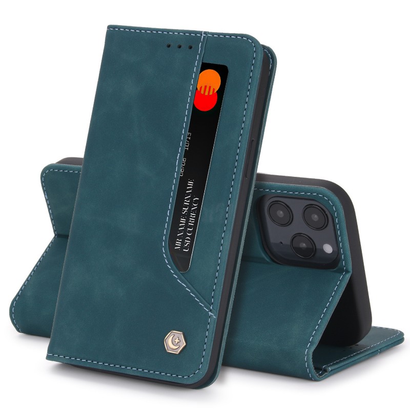 Flip Leather Protective Case for iPhone with Multiple Card Slots