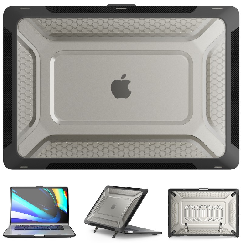 Apple Laptop Protective Case with Cooling PC Stand, Anti-Drop, and Matte Finish