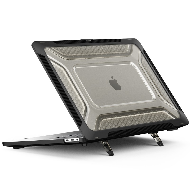 Apple Laptop Protective Case with Cooling PC Stand, Anti-Drop, and Matte Finish