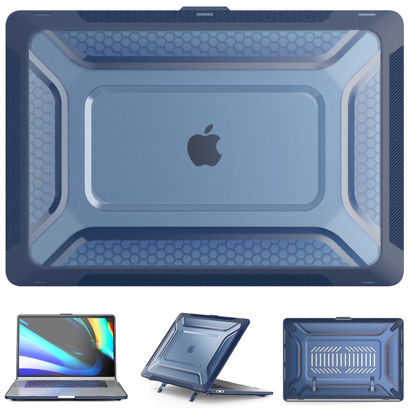 Apple Laptop Protective Case with Cooling PC Stand, Anti-Drop, and Matte Finish