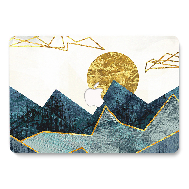 Sun Mountain and River Macbook Laptop Protective Case