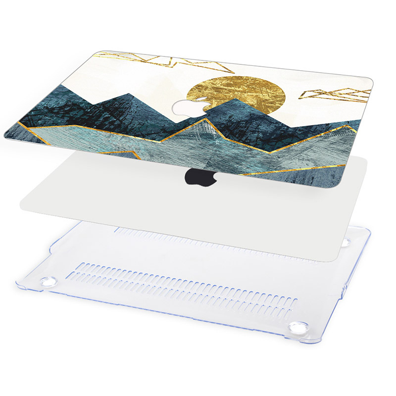 Sun Mountain and River Macbook Laptop Protective Case