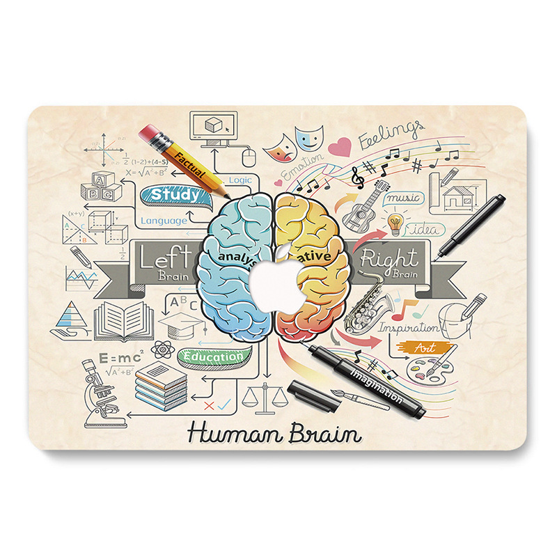 Human Brain Printed Macbook Laptop Protective Case