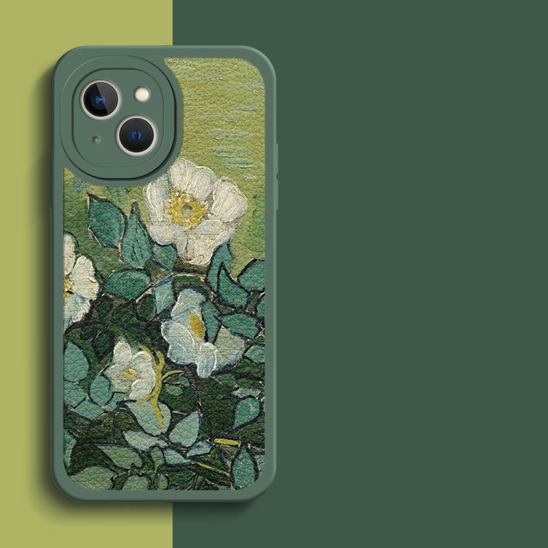 Flower Oil Painting Full-coverage Soft Protective Case