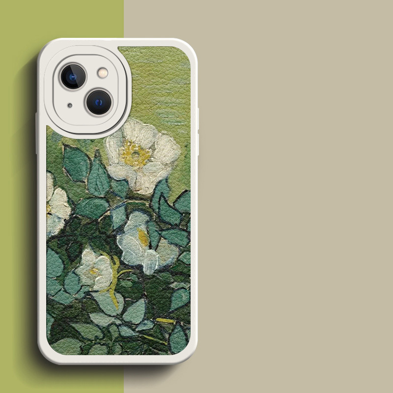 Flower Oil Painting Full-coverage Soft Protective Case