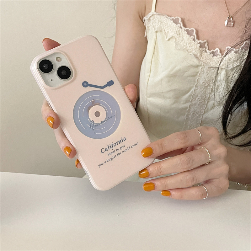 Laser Pink Vinyl Dual-layer Printed Phone Case