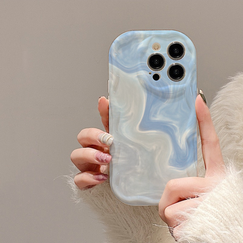 Creamy Gradient Blue Full Coverage Anti-drop Phone Case